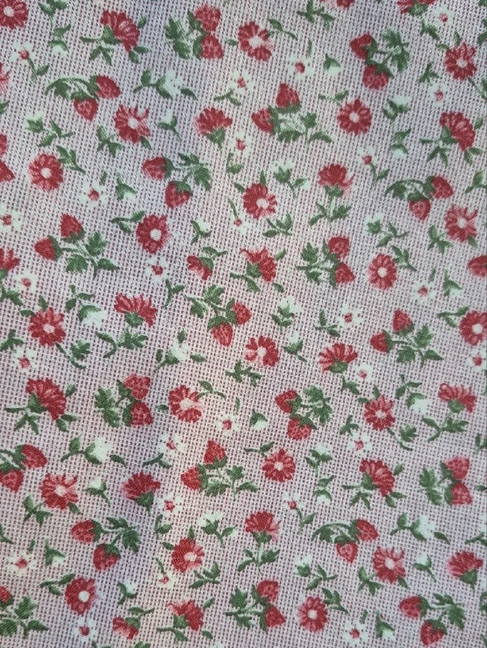 Pink Patterned Fabric Remants Set - Floral, Gingham & Dotted Styles